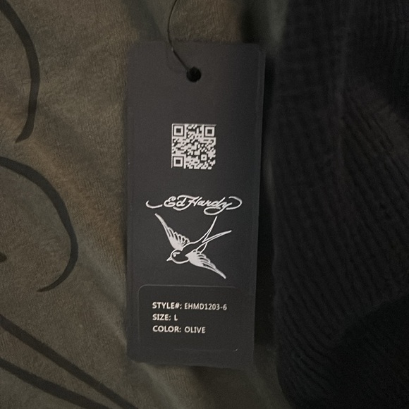 NWT Ed Hardy Men’s Long SleevesT-shirt size Large - Picture 5 of 12